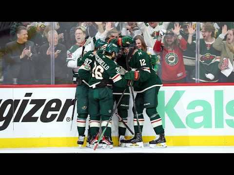 A WILD start to Game 3! Kaprizov and Hughes strike for 2 goals in 1:33!