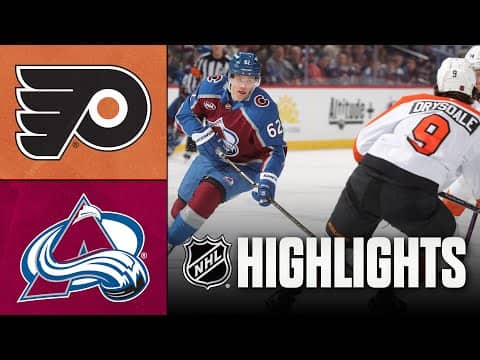 Flyers vs. Avalanche | NHL Highlights | January 23, 2026