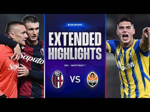 Bologna vs. Shakhtar Donetsk: Extended Highlights | UCL League Phase MD 1 | CBS Sports Golazo