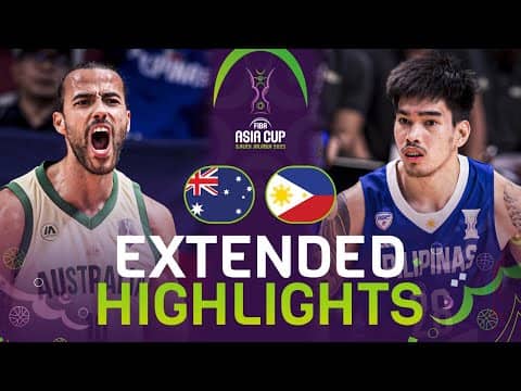 Australia 🇦🇺 vs Philippines 🇵🇭 | Extended Highlights | FIBA Asia Cup 2025