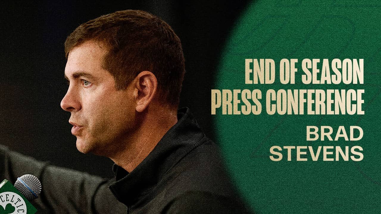 Brad Stevens discusses Jayson Tatum, Jaylen Brown, our playoff exit & more in end-of-season presser
