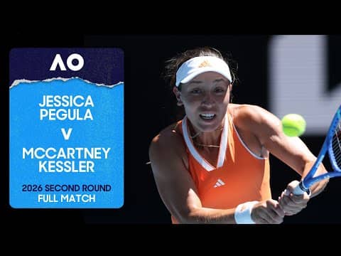 Jessica Pegula v McCartney Kessler Full Match | Australian Open 2026 Second Round