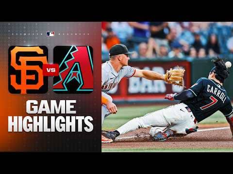 Giants vs. D-backs Game Highlights (5/19/26) | MLB Highlights