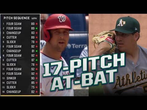 Who wins this CRAZY 17-pitch battle? 👀😳