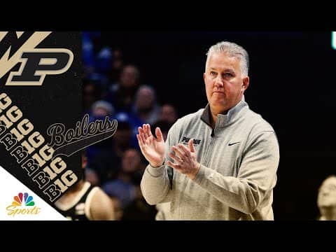 Purdue's Matt Painter is 'comfortable playing everybody' | Big Ten on NBC Sports (FULL INTERVIEW)