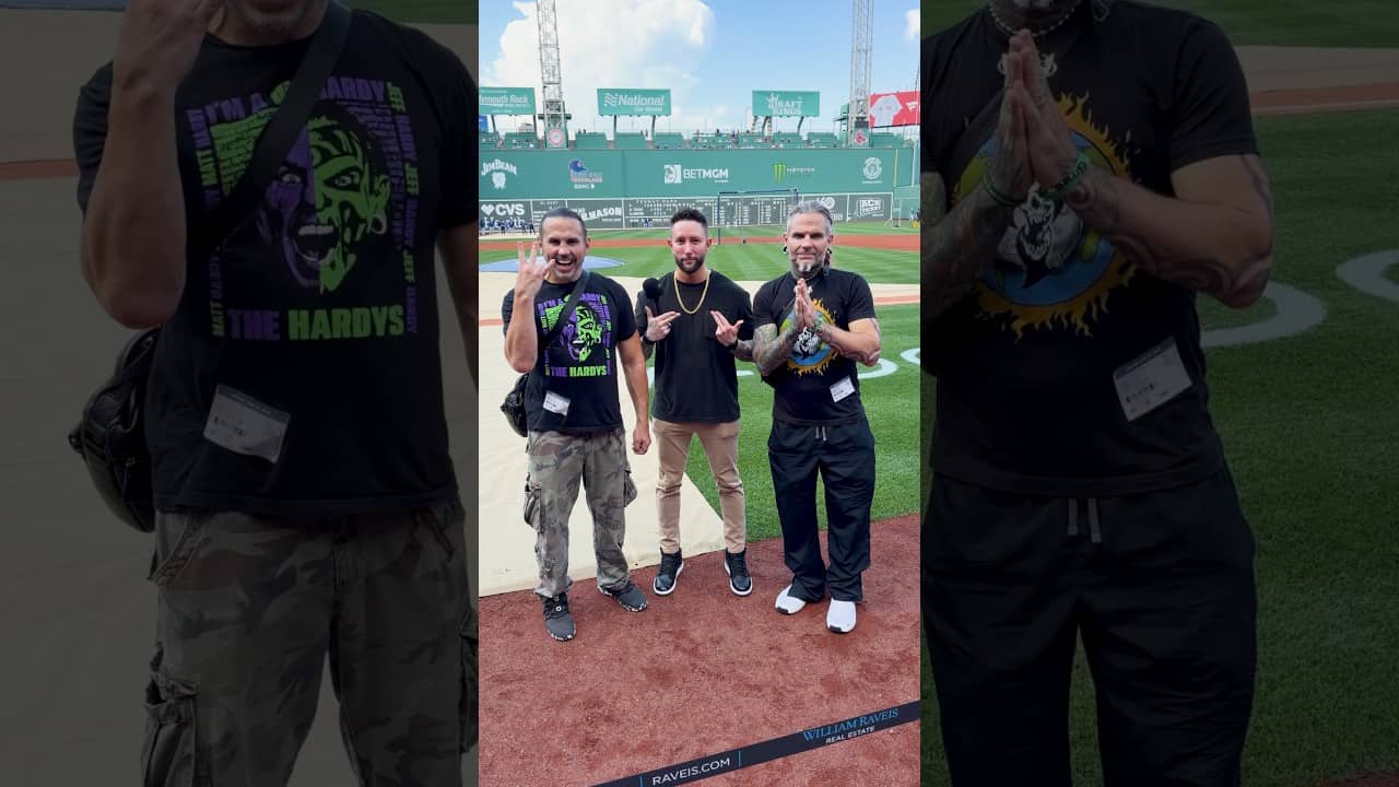 The Hardy Boyz assembled a baseball team of pro wrestlers. How’d they do? 🤼 #hardyboyz