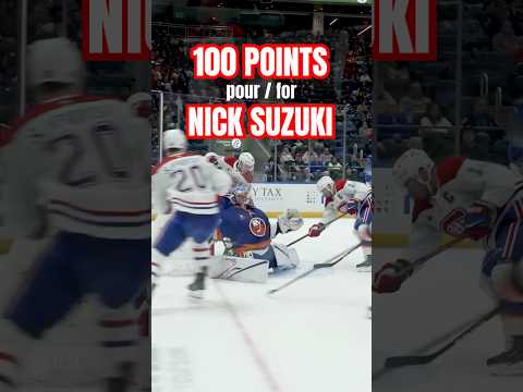 Nick Suzuki's 100th point of the season #NHL #Shorts