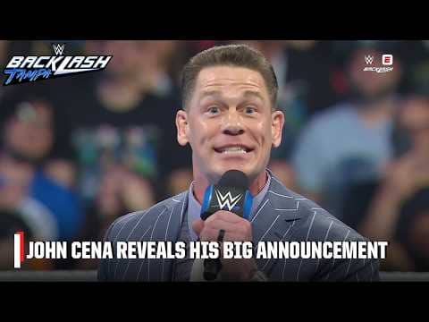John Cena REVEALS his BIG ANNOUNCEMENT at Backlash 👀 | WWE on ESPN