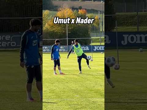Da haben sich zwei gefunden 🫶🤣 #Hoffenheim #NaderJindaoui #UmutTohumcu