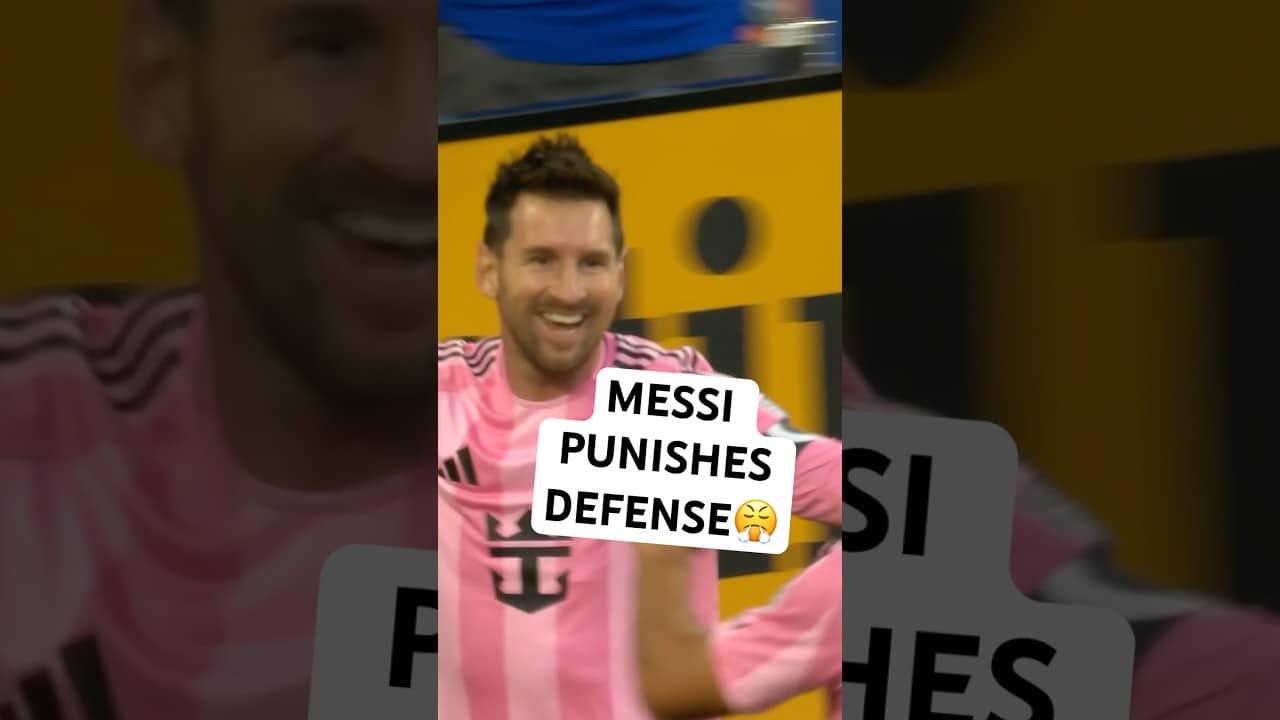 Messi PUNISHES the defense with a hungry goal off the deflection!😤🍿