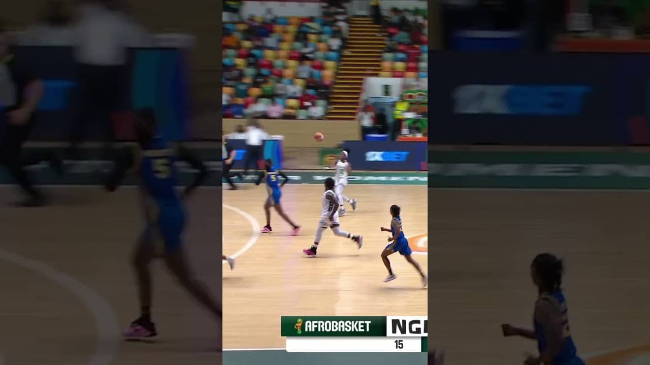 And she hit her with the stare down 😳 #AfroBasketWomen