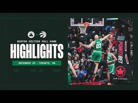 Boston Celtics get the win over the Toronto Raptors 112-96 | Extended Highlights