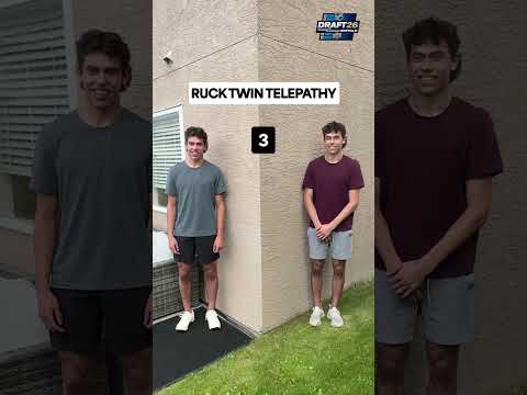 Ruck Twins show off their telepathy skills ahead of NHL Draft 🧠🤯