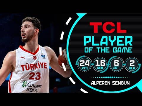Alperen Sengun (24 PTS) | TCL Player Of The Game | TUR 🇮🇹 vs SWE 🇪🇸 | FIBA EuroBasket 2025