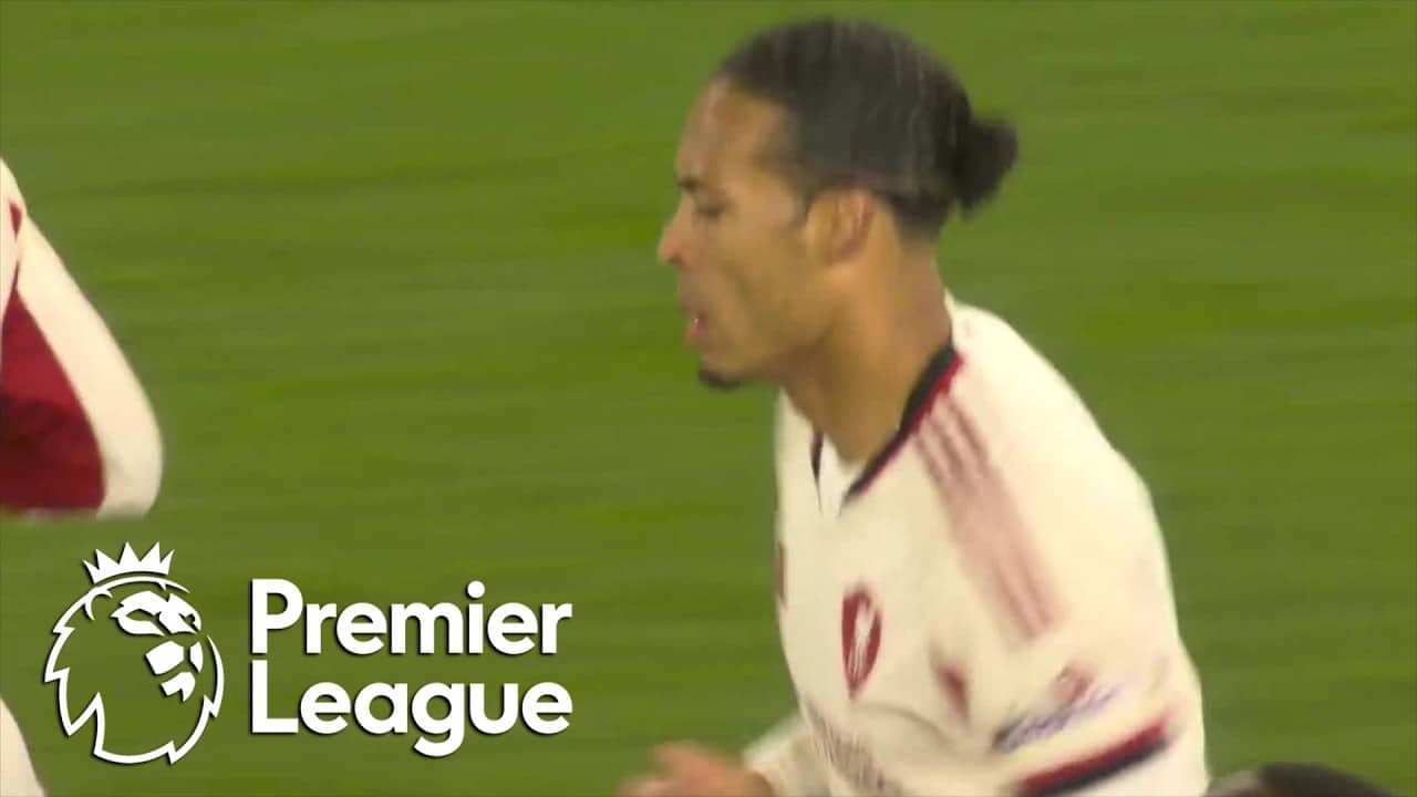 Virgil van Dijk's brace pulls one back for Liverpool in stoppage time | Premier League | NBC Sports