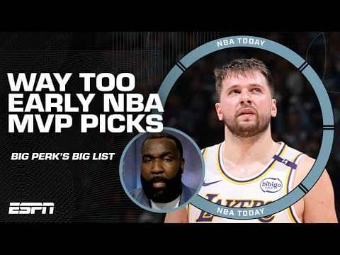 Big Perk's Big List 🗣️ WAY TOO EARLY PICKS FOR 2025-26 NBA MVP 🏆 | NBA Today