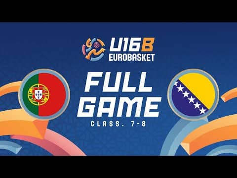 LIVE - Portugal v Bosnia and Herzegovina | FIBA U16 Women's EuroBasket 2025 Div B | Class. 7-8