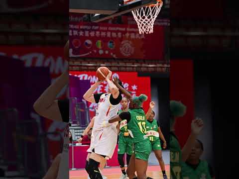 7'3" (220cm) Zhang Ziyu is instant buckets 🪣 #FIBAWWC