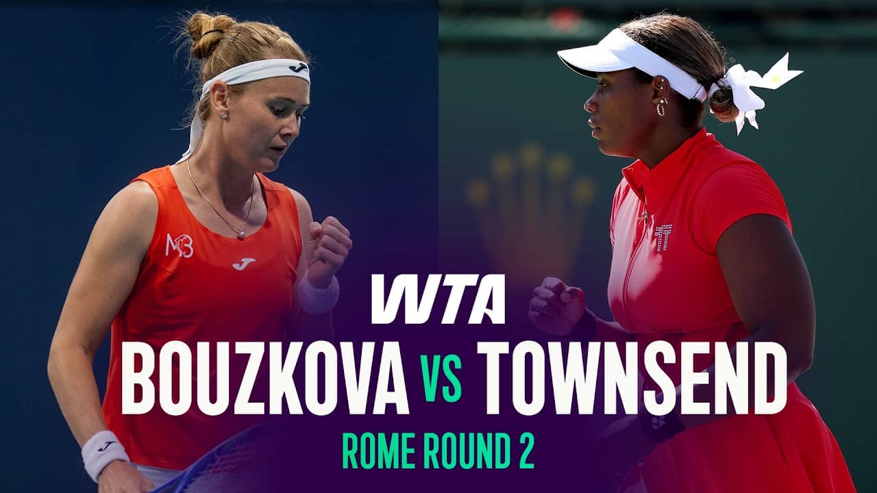 Marie Bouzkova vs. Taylor Townsend | 2026 Rome Round 2 | WTA Match Highlights