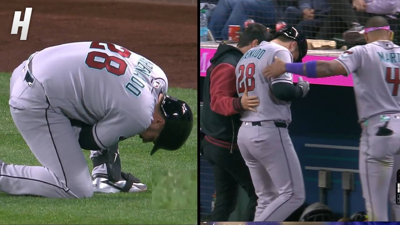 Nolan Arenado HIT by 98 MPH pitch in return from injury 😬