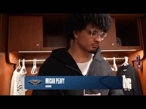 Micah Peavy | Pelicans-Pistons Postgame Interview 1/21/2026