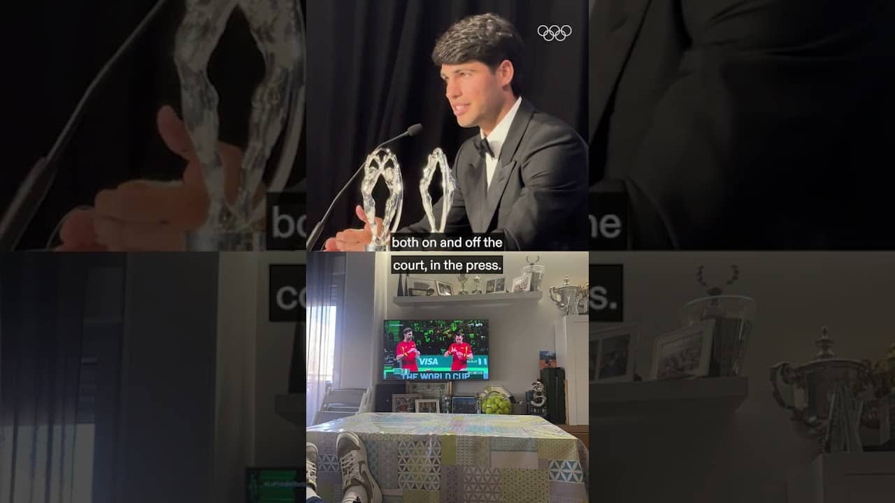 Has Carlos Alcaraz already found a spot for his new trophy? 📸🇪🇸