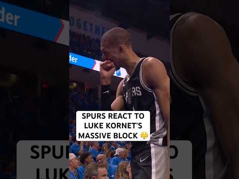 Spurs were loving this Luke Kornet block in Game 7!