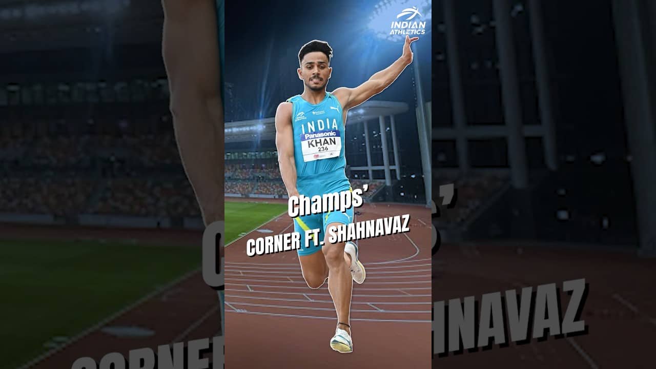 Asian U20 Gold Medalist Shahnavaz opens up in the #ChampsCorner! 🎙️ | #IndianAthletics #AFI #Shorts