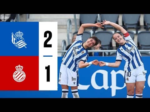 HIGHLIGHTS | Liga F 25-26 | J21 | Real Sociedad 2 - 1 RCD Espanyol