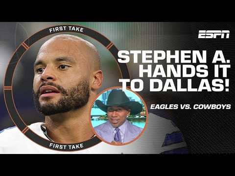 Eagles vs. Cowboys REACTION 🤠 Stephen A. blames Philly's 'COACHING & ARROGANCE!' | First Take