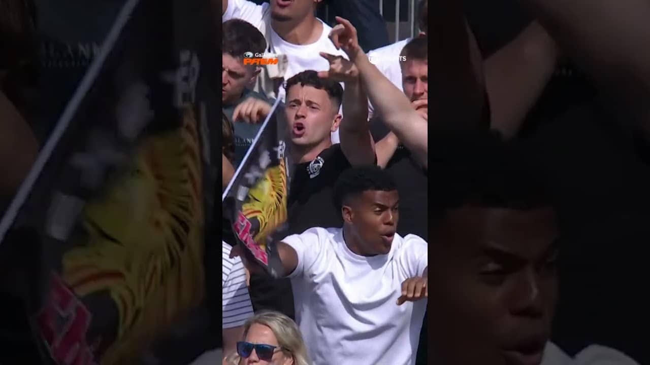 Feyi-Waboso leading the Exeter chants!