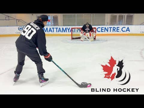 I TRIED BLIND HOCKEY!