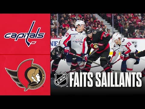 Capitals vs Sénateurs 01/01/26 | Faits saillants