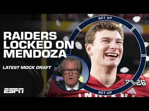 Mel Kiper Jr. calls Fernando Mendoza 'A LOCK' for the Raiders' No. 1 pick 🔒 | Get Up