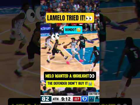 LaMelo TRIED the Rondo FAKE😭