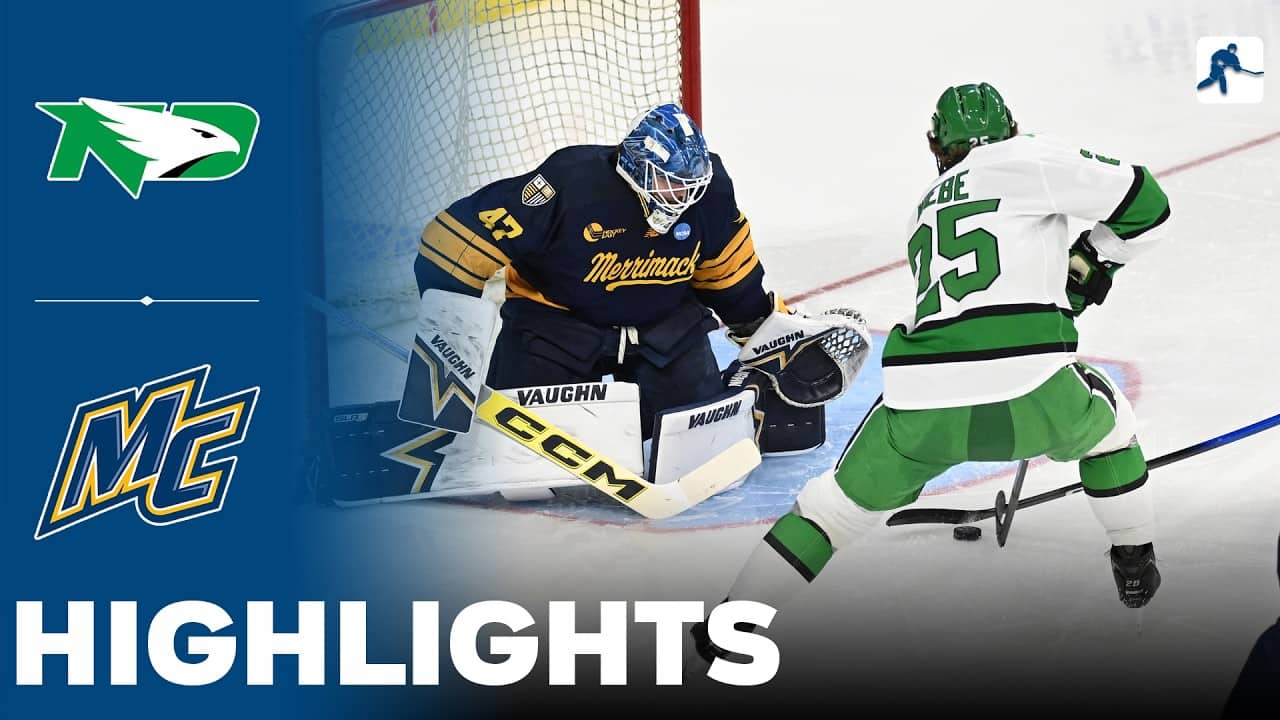 North Dakota vs Merrimack | NCAA College Hockey | Highlights - March 26, 2026