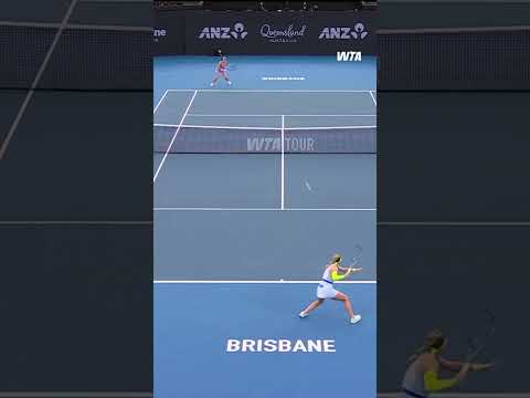 Kick back, relax and enjoy this point by #KimberlyBirrell 🤩#WTA #BrisbaneTennis