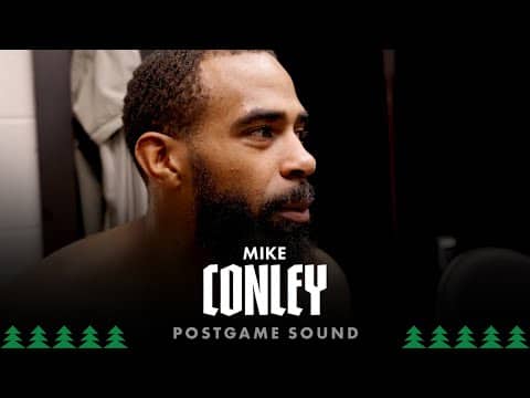 "We Started Playing Wolves Basketball A Little Too Late." | Mike Conley Postgame Sound | 01.17.26