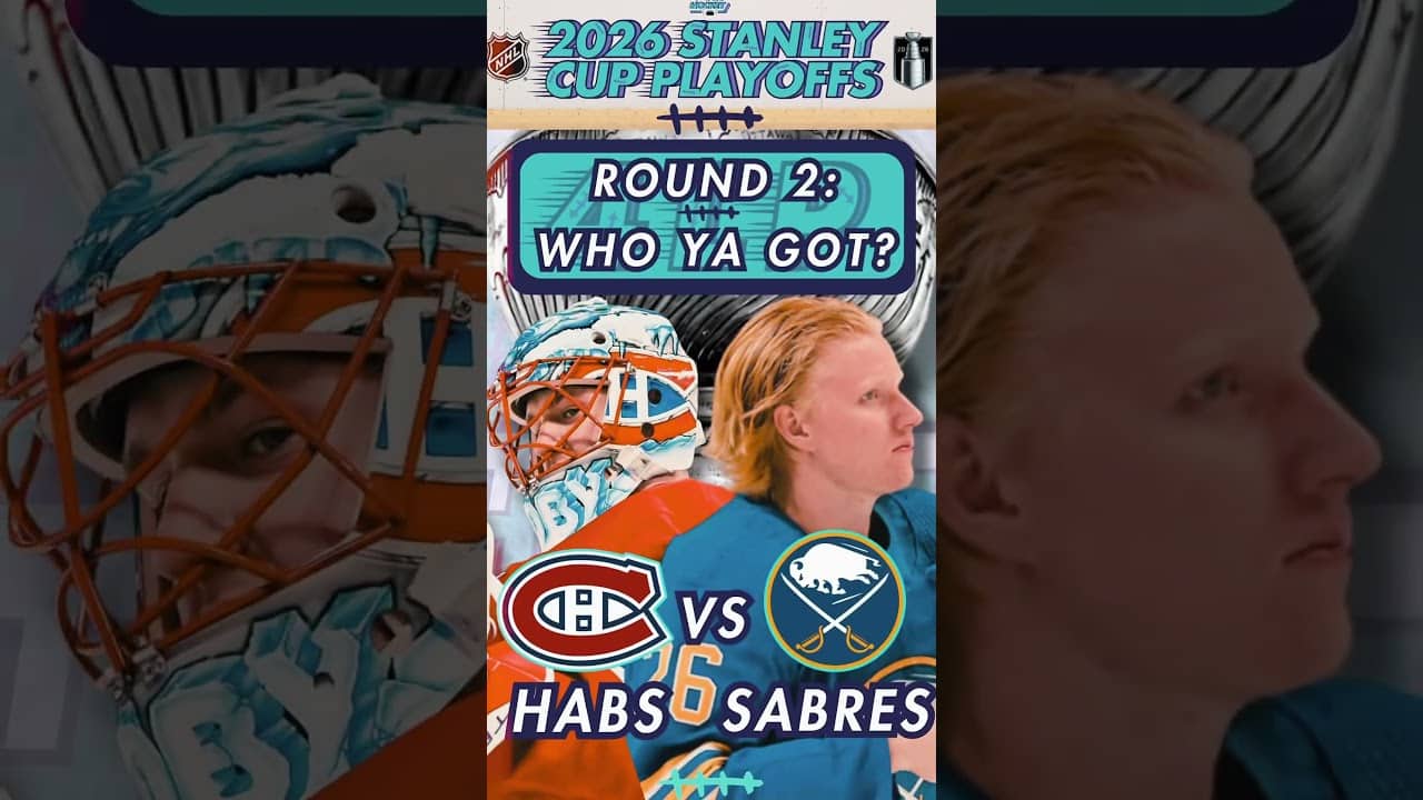 WHO YA GOT? 🦬 👀 🔴🔵 #nhl #nhlplayoffs #hockey #hockeyshorts #stanleycupplayoffs #hockey