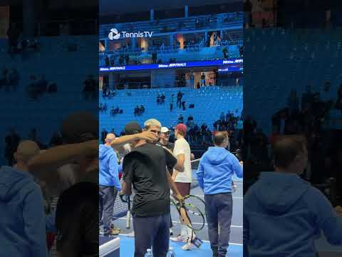 Alcaraz x Sinner Pre-Final Meet 😊