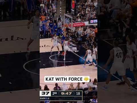 KAT skips baseline for the ferocious dunk!