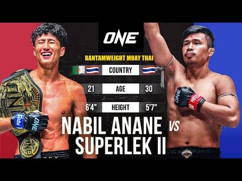 HISTORIC UPSET 🤯 Nabil Anane vs. Superlek II | Muay Thai Full Fight