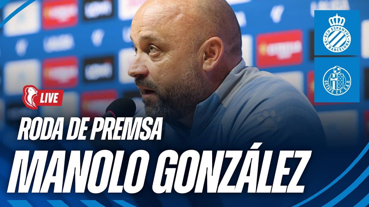 🔴 LIVE | 🎥 Roda de premsa de Manolo González prèvia a l’Espanyol 🆚 Getafe
