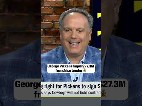 Mike Tannenbaum weighs in on what George Pickens' franchise tag means for the Cowboys 🏈