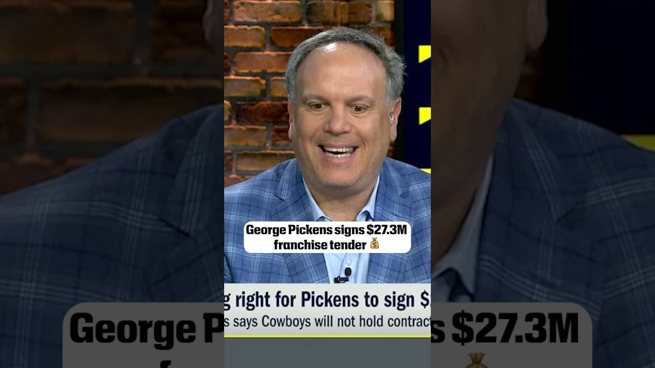 Mike Tannenbaum weighs in on what George Pickens' franchise tag means for the Cowboys 🏈