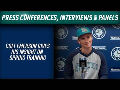 2026 Seattle Mariners Spring Training Media Session (Feb. 16): Colt Emerson