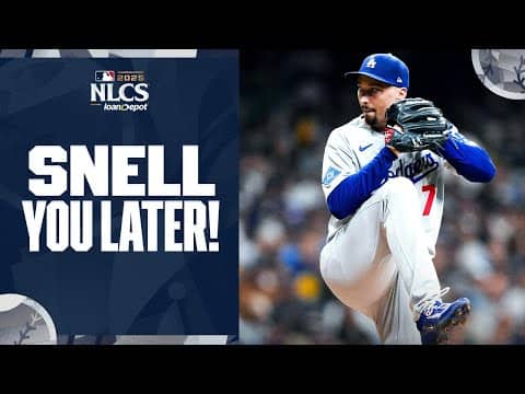 EIGHT innings of one-hit ball from Blake Snell! 😳 (10 strikeouts marks new Postseason career-high!)