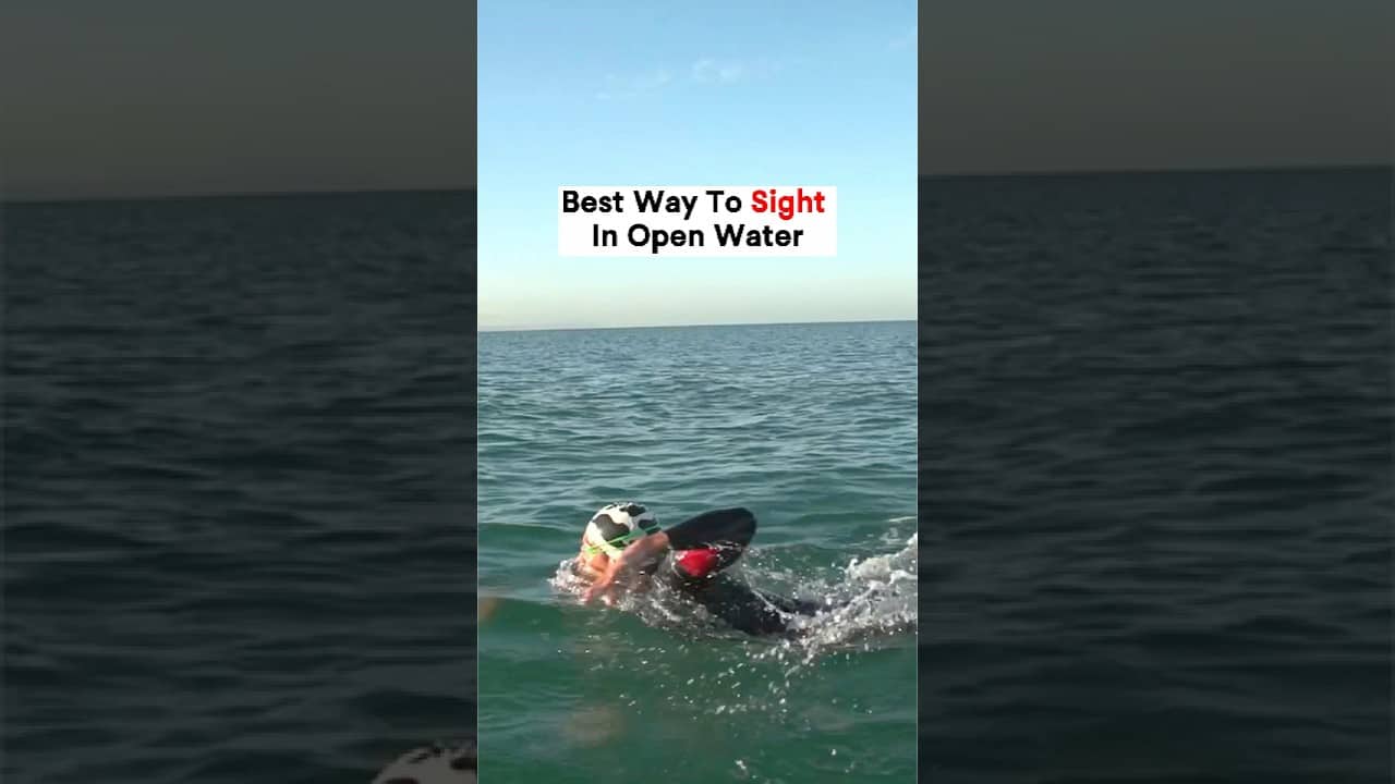 The easiest way to sight in open water without losing speed