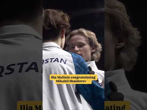 Ilia Malinin congratulating Mikhail Shaidorov 🥹🫂