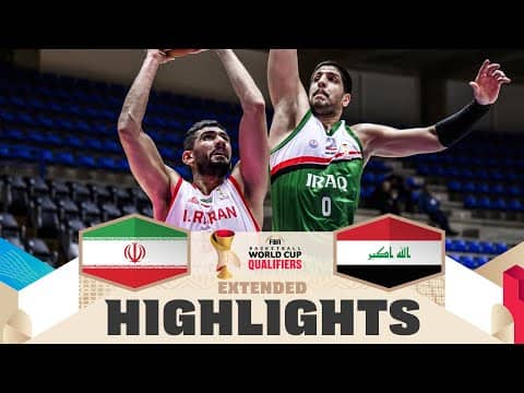 Iran 🇮🇷 v Iraq 🇮🇶 | Extended Highlights | FIBA Basketball World Cup 2027 Asian Qualifiers